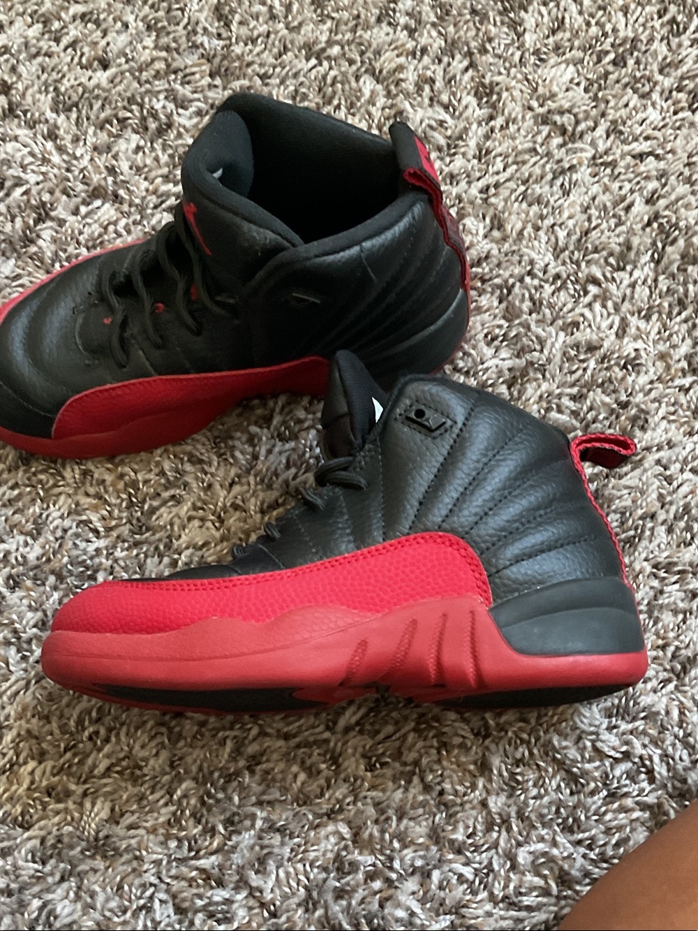 Black and Red High-Top Sneakers